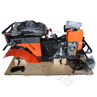 KATHER Mini motoculteur rotatif à quatre roues motrices à haute efficacité, microtracteur agricole cultivateur tracteur Trail Car