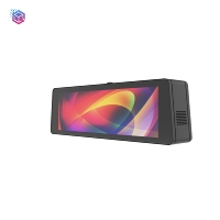Écran double face pour véhicule Android de 37 pouces, services Google pris en charge, affichage d'informations à haute luminosité pour l'extérieur