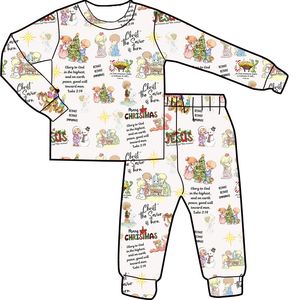 Conjuntos de Ropa Lavables de Poliéster/Algodón para Niñas, Diseño Personalizado de Verano, Color Verde Claro, Estilo Casual, Marca FANCY MONKEY, Venta al Por Mayor - Product Image 1