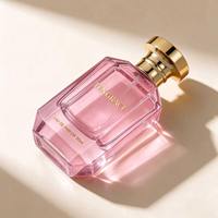 Flacon de parfum vide en verre octogonal à facettes multiples de luxe personnalisé, 30 ml, 50 ml, 100 ml, logo personnalisé avec boîte d'emballage