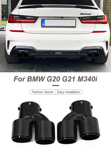 Sypes xe exhaust lời khuyên cho BMW G20 G21 G23 G26 G42 m240i m340i m440i 304 thép không gỉ sợi carbon m hiệu suất Muffler lời khuyên - Product Image 4