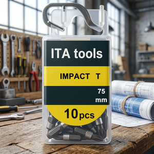 Industrial & DIY Grade 1/4" 75mmL Impact <b>Torx</b> <b>Bits</b> with Color Sleeve OEM/ODM - Product Image 1