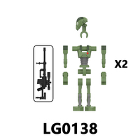 LG1019 Anime Battle Command Security Droid Juguetes Mini DIY Gifts Children Educational Building Block Sets Kids Toys