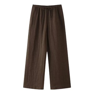 Pantaloni lunghi all'ingrosso estivi da <span class=keywords><strong>donna</strong></span> in <span class=keywords><strong>lino</strong></span> da <span class=keywords><strong>donna</strong></span> - Product Image 4