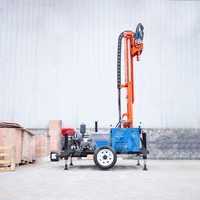 Machine de Forage Pneumatique pour Puits d'Eau Profonds de 200 Mètres à Moteur Diesel