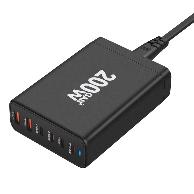 200W GaN PD Fast Charging Desktop Charger