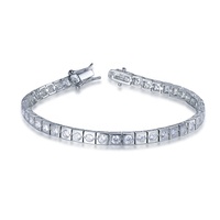 Bracelet tennis Kirin Moissanite en argent sterling 925 plaqué rhodium, bracelets tennis DIY, OEM ODM