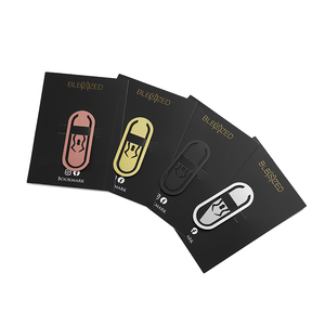 Marcadores de Libros Metálicos con Clip, en Dorado, Plateado, Negro, Latón y Acero Inoxidable, con Tarjeta de Papel - Product Image 2