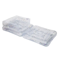 Chaise et fauteuil inclinable Lilo flottants polyvalents gonflables en PVC sans phtalates non toxiques dans les confettis scintillants