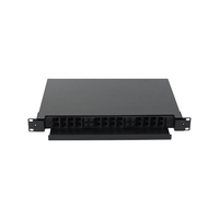 Panneau de brassage fibre optique 1U 24 ports de haute qualité SC UPC, tiroir de fibre optique pour montage en rack ODF pour centre de données, serveur et réseau FTTH