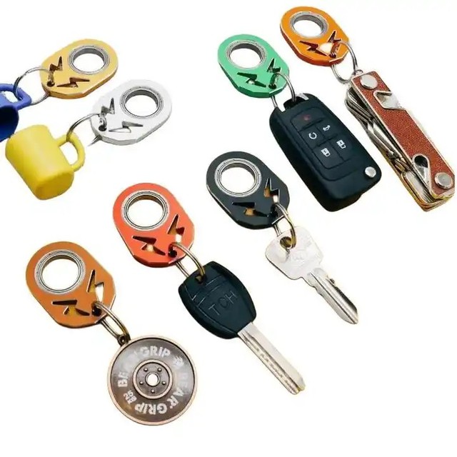 Wsnbwye Most Popular Keychains llaveros Lightning Spinner Key Chain Metal Keychain Clip Spinner Keychains