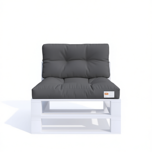 Cuscino da Esterno in Tessuto Antracite 70x40x12 cm, Resistente all'Acqua, Rimovibile, Lavabile, Utilizzabile in Tutte le Stagioni - Product Image 1