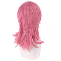 Perruque de cosplay Ainizi 48 cm, couleur rose mélangée, K-Pop Demon Hunters HUNTR/X Saja Boys Romance pour hommes