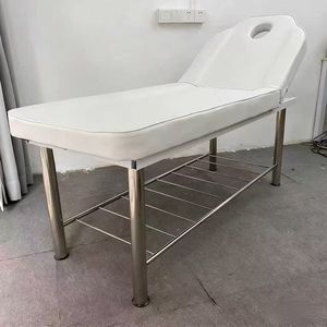 Cama de Masaje Simple, Inclinable, de Acero Inoxidable, para Belleza, Tatuajes, Masajes Corporales y Masajes de Cabeza - Product Image 2