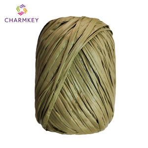 Fil <span class=keywords><strong>à</strong></span> tricoter fantaisie 100% PP en <span class=keywords><strong>raphia</strong></span>, 50g, couleur personnalisée, pour sacs au crochet blanchis, vente en gros d'usine CK1413, livraison gratuite - Product Image 3