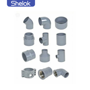 Shelok 맞춤형 pvc 팔꿈치 파이프 피팅 45 도 배수 경사 티 pvc 파이프 피팅