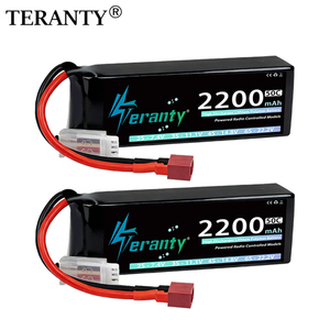 Аккумулятор LiPo TERANTY 2S 7.4V 2200mAh 50C в мягком корпусе с разъемом Deans XT60 для радиоуправляемых моделей самолетов, квадрокоптеров, вертолетов и дронов DJI - Product Image 1