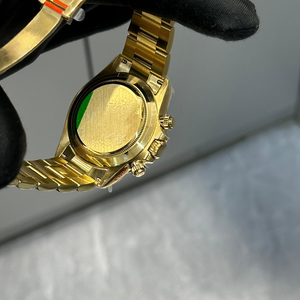 Relojes Mecánicos para Hombre, Reloj de Metal, Reloj Automático de Lujo a la Moda para Hombre, Esfera Verde Brillante, Dorado Amarillo, 40 mm, Cronógrafo - Product Image 5