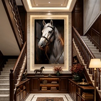 Best-seller Tableau Mural Cristal Porcelaine Calligraphie Coran Paillettes d'Or Musulman