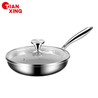 TIANXING PFOA PFAS panci masak baja tahan karat bebas panci penggorengan dipalu mutiara wajan antilengket