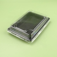 Barquette à sushi jetable de qualité supérieure, rectangulaire, en plastique, pour sashimi, boîte d'emballage alimentaire à emporter, sans BPA