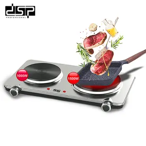 DSP electric cooking stove 1000W+1500W stove electric Double hot plates