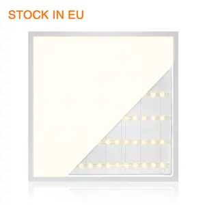 لوحة LED مربعة تجارية قابلة للتعتيم من ENEC CE متوفرة بمخزون في ألمانيا 600x600 60x60 62x62 لوحة LED ذكية مضيئة للمكاتب