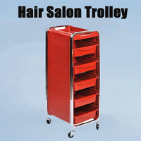Chariot de salon professionnel à 5 niveaux U-T28 pour coiffure, spa et tatouage