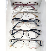 Modelos mixtos Gafas de metal Monturas de metal Ópticas Clásicas Unisex Nuevo diseño Gafas populares Monturas de metal