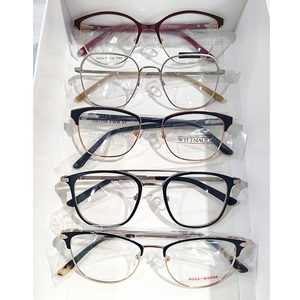 إطارات معدنية بصرية كلاسيكية بنماذج مختلطة ، إطارات معدنية للنظارات بتصميم جديد وللنساء - Product Image 6