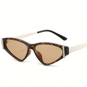 Gafas de Sol Retro 2025 con Logotipo Personalizado, Color Caramelo, Metálicas, UV400, Montura Pequeña, Estilo Ojo de Gato, para Hombre y Mujer - Product Image 2