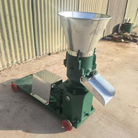 Nueva Máquina para Hacer Pellets de Alimento para Aves de Corral y Ganado, Alta Productividad, 220V, Uso Agrícola, Capacidad de 200kg/h, Maíz/Trigo, Pellets de 4-6mm