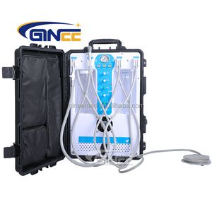 GINEE MEDICAL Hôpital Portable <span class=keywords><strong>Mobile</strong></span> <span class=keywords><strong>Unit</strong></span>é Dentaire Valise avec Accessoires Fonction <span class=keywords><strong>Turbine</strong></span> Dentaire <span class=keywords><strong>Unit</strong></span>é avec Compresseur d'Air - Product Image 2