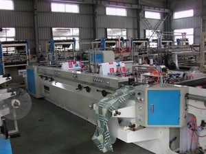 High Speed Automatic Shopping <strong>Soft</strong> <strong>Loop</strong> <strong>Handle</strong> Plastic Bag <strong>Machine</strong> Making the Bags Plastic - Product Image 5
