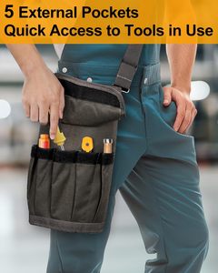 Échantillon gratuit Organiseur d'outils enroulable détachable en Oxford Sac à outils roulant pour mécanicien et électricien - Product Image 3