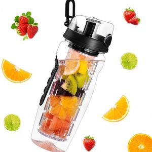 32oz Tritan Sports <b>Water</b> <b>Bottle</b> - Large Capacity Outdoor Juice Cup with <b>Filter</b> Net - Product Image 3
