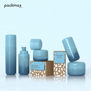15ml PP vacuum bottle & 50ml pump lotion/essence bottle with <b>dust</b> <b>cap</b> – refillable cream & skincare packaging - Product Image 4