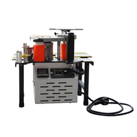 Machine à chantourner les bords manuelle portable avec collage double face, mini-encollatrice de chants plug-and-play pour le travail du bois courbé et droit