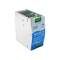Alimentation électrique à découpage industrielle sur rail DIN NDR 240W AC-DC 12V à sortie unique réglable 10A 20A, efficacité 0.85, entrée 100-240V