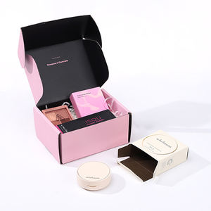 กล่องบรรจุภัณฑ์แบบพับได้สำหรับกล่องสมัครสมาชิกความงาม ทำจากกระดาษลูกฟูกชนิด B และ E พร้อมกล่องของขวัญด้านในแบบแข็ง สามารถปรับแต่งได้ - Product Image 3