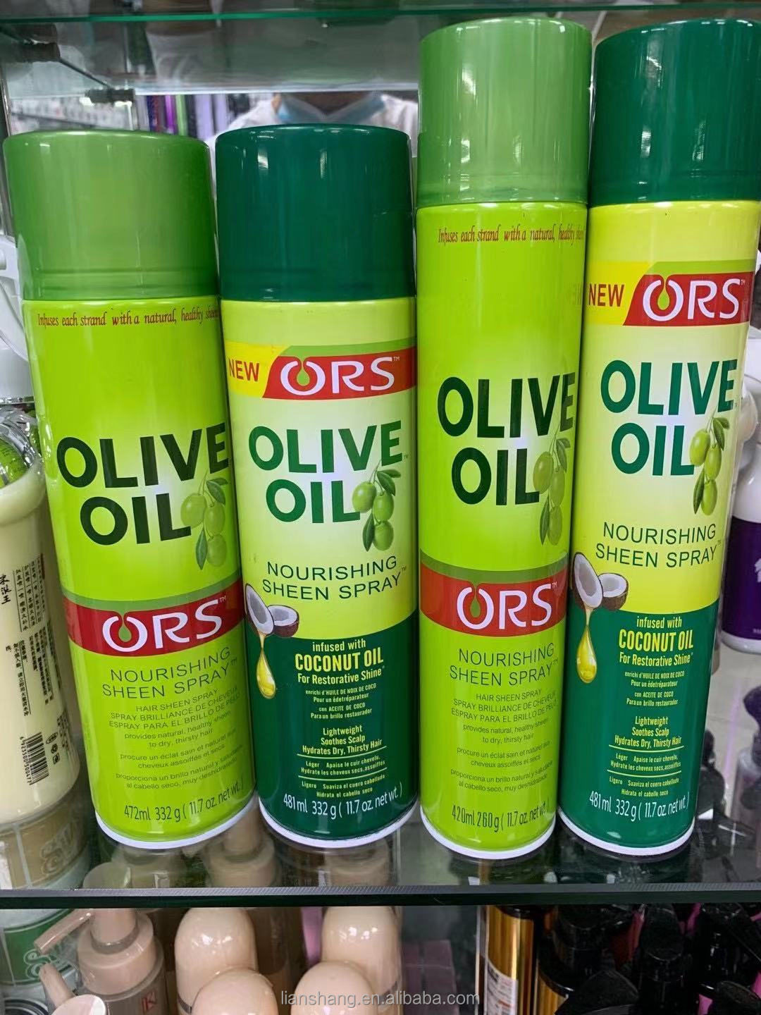 Ors Olive Oil Sheen Nourishing Spray Black Bold and Gold