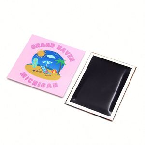 Factory Supply Customized Photo Souvenir Tin Low Moq Personalized Metal <b>Fridge</b> Magnets for Travel Gifts - Product Image 5
