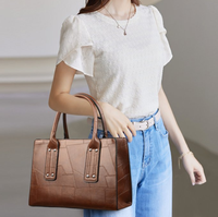 Sac à main pour femme en cuir PU de luxe, ensemble de mode imperméable 3 en 1, sac à main et porte-monnaie pour femme