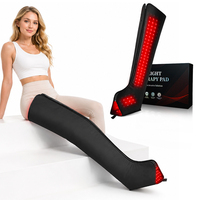 Dispositivo de Masaje y Recuperación Deportiva Portátil con Terapia de Luz Roja de 528 LED, Cobertura Completa para Piernas, con Calor, Longitudes de Onda de 660nm y 850nm