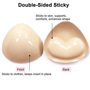 Doppio lato imbottito appiccicoso reggiseno <span class=keywords><strong>Push</strong></span> <span class=keywords><strong>up</strong></span> inserti in silicone reggiseno Pad produttori - Product Image 3