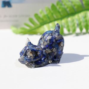 Piedras trituradas de cristal al por mayor atraen riqueza gato amatista gotas pegamento gatito cristal artesanía - Product Image 5