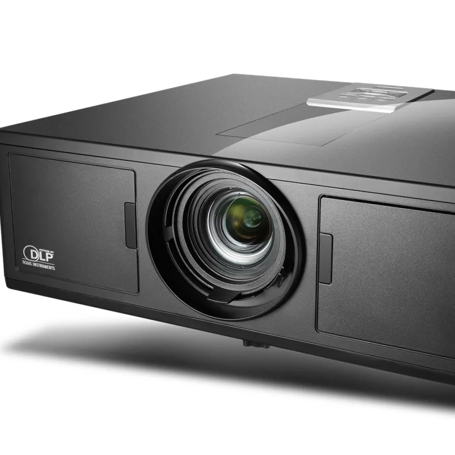 เครื่องฉายวิดีโอความละเอียดสูงโรงภาพยนตร์ดิจิตอลกลางแจ้ง DLP Projector 3D ในตัวธุรกิจและการศึกษาโฮโลแกรม10000 Lumens