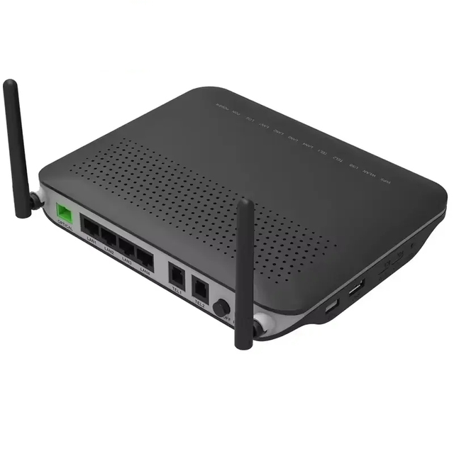 BRMC HG8245 Black FTTH Wifi Router Modem 4FE +2TEL+USB 2 Antennas GPON ONU EPON ONT HG8245