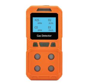 Analyseur de gaz LCD portable 4-en-1 à <span class=keywords><strong>prix</strong></span> d'usine, détecteur de gaz haute précision H2S <span class=keywords><strong>O2</strong></span> CO, multi-gaz explosif pour usage en laboratoire, garantie 1 an - Product Image 1