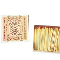 Boîtes à Allumettes en Bois Écologiques Haut de Gamme pour Bougies, Allumettes de Sécurité Personnalisées, Impression Couleur, Finition Bronzée, Idéales pour les Fêtes